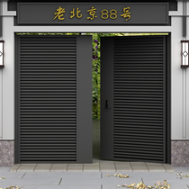 Iron Art Courtyard Door Venetian Stainless Steel Villa Garden portal Exterior Single Double Open Countryside Walled Yard Gate Custom