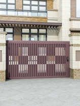 Stainless Steel Villa Gate Custom Modern Minimun Galvanized Courtyard Door Garden Double Open Door Single Door Iron Art Gate