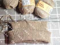 Wool hat woven cashmere wool hat purely hand knitting with wool wire Li sister hand knit