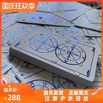 Imported genuine 78 full English mini wheel of destiny Tarot card collection board game card gift bag