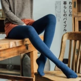 Демисезонные японские леггинсы, цветные бархатные удерживающие тепло колготки