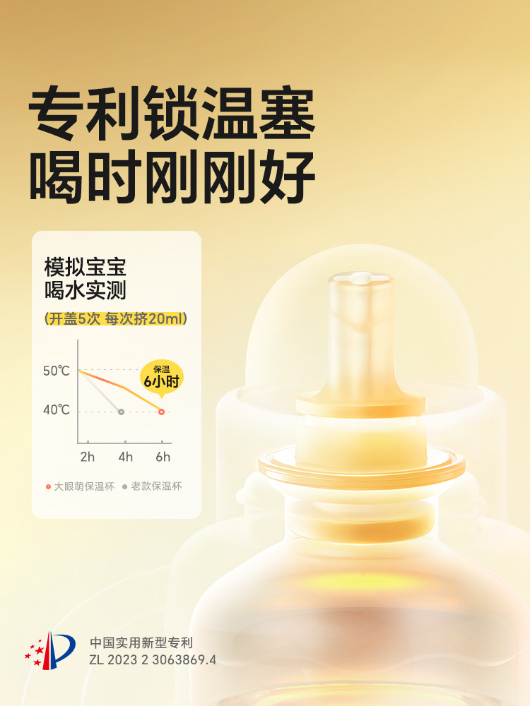 Royal Pet Sippy Cup Gift Set, Cute Big-Eyed Insulated Cup, Duckbill Baby Bottle for 4 Months and Over, Straw Bottle