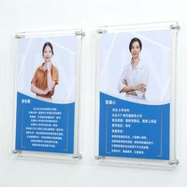 Kindergarten teacher profile Image wall Acrylic teacher introduction Photo teacher style Photo frame display background wall