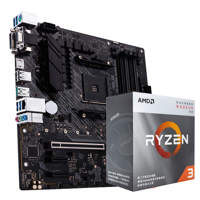 SUSTech TUF GAMING A520M-PLUS Motherboard AMD Sharon 3 (r3) 3200G CPU Processor