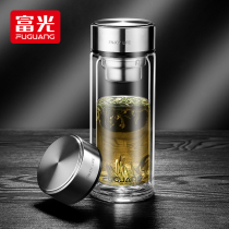 Rich Light Glass Cup Movie series Double Double Glass water glass Mens business with tea riser cups 30