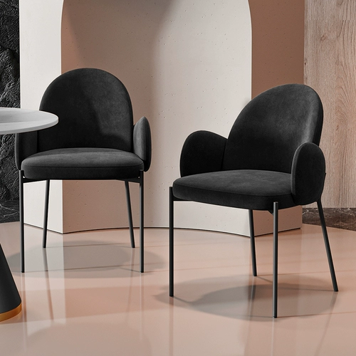 Итальянский минималистский обеденный стул, домашний дизайнерский книжный стул, кофейный стул, светлый роскошный гостиничный номер, стул со спинкой в ​​ресторане