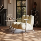 Средневековый повседневный диван-кресло в стиле ваби-саби, дизайнерское кресло для гостиной, балкона, Чандигарха, кресло из овчины