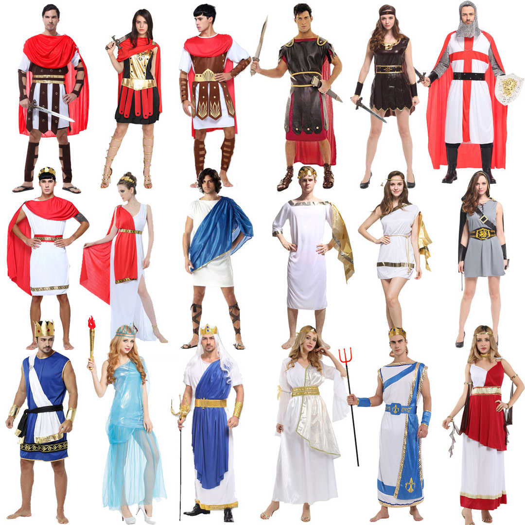 万圣节年会演出表演衣服cos斯巴达武士希腊神话宙斯波塞冬服装