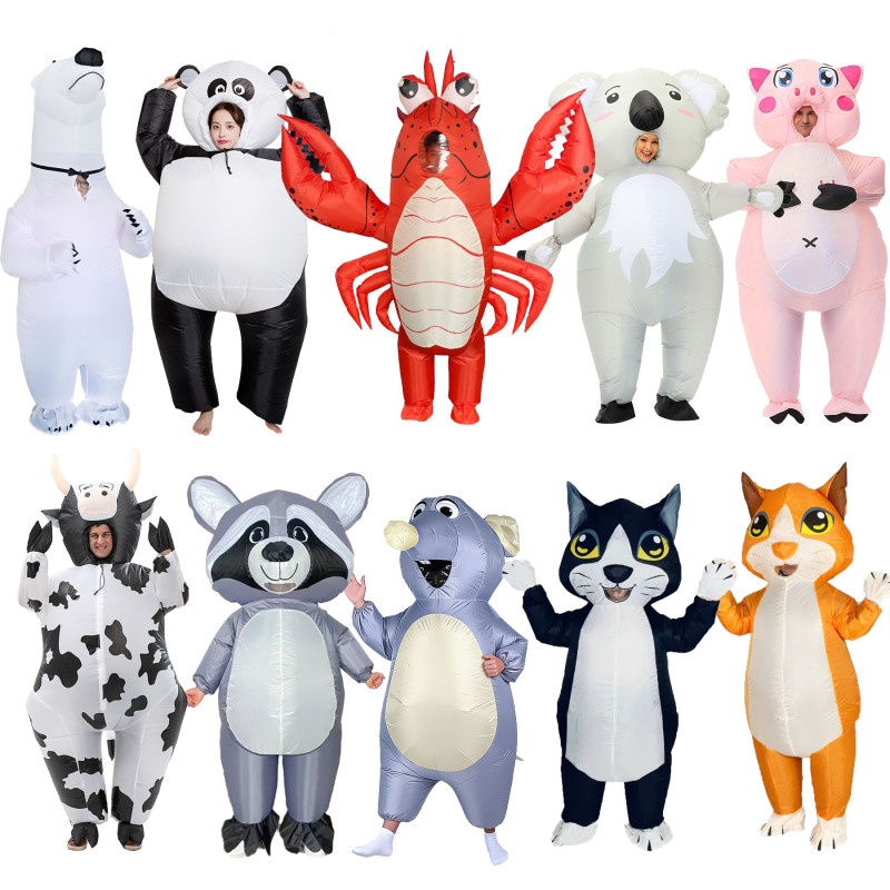 Children's Day Performance Polar Bear Cow Zebra Pink Pig Cute Performance Inflatable Costume Parent-Child Activity Funny Prop Costume Children's Day Performance Polar Bear Cow Zebra Pink Pig Cute Performance Inflatable Costume Parent-Child Activity Funny Prop Costume