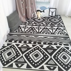 Nordic Simple Style Carpet and Rug Bohemian Geometric Strip