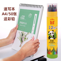 Sketchbook A4 childrens picture book Sketchbook blank professional art book Primary school students draw hand-painted book outdoor sketch painting graffiti watercolor book 50