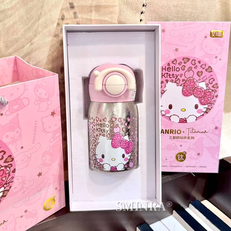 Pure Titanium Mini Double-Drink Thermos Cup, New Style, High-Looking Water Cup for Women, Birthday Gift, Practical Portable Cup