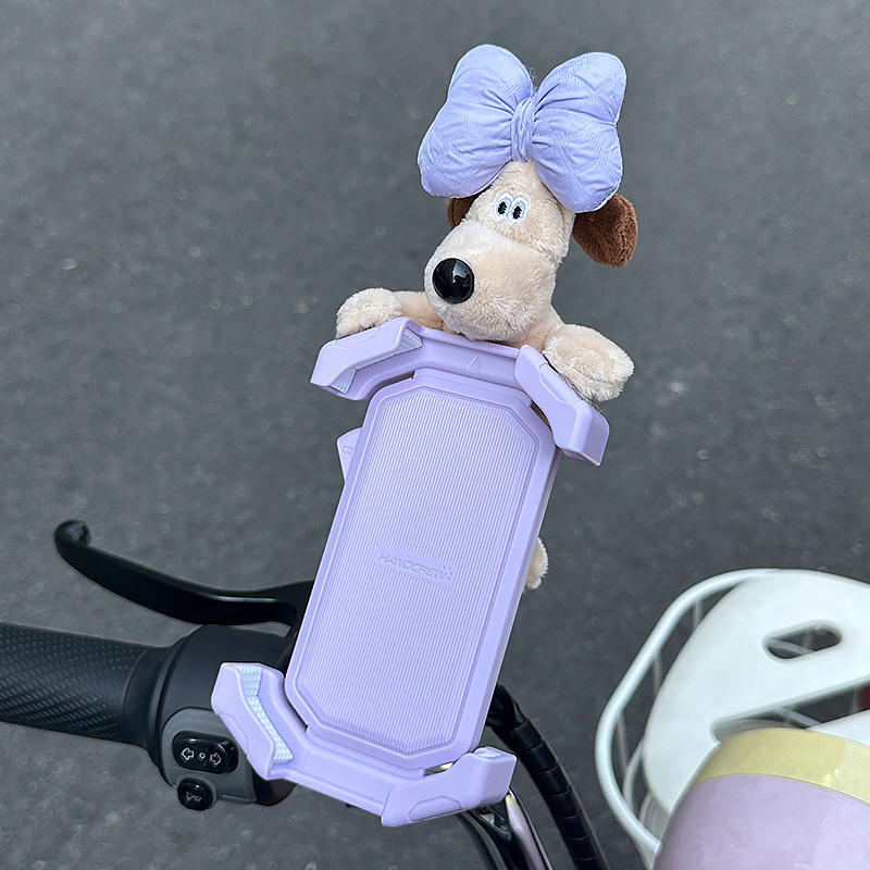 Cute Female Electric Vehicle Phone Holder 2025 New Model Anti-Shock Anti-Vibration Motorcycle Tricycle Delivery Bike Holder