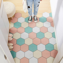 Entrance doormat Doorway Doorway Genguan Silk Ring Foot Mat Nordic Mesh Red Ins Wind Home Pvc Can Cut Rug