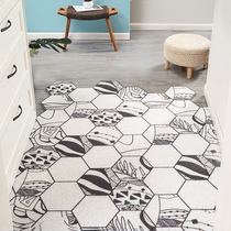 Entrance door mat Silk ring in doorway GENGUAN MAT RUG NORDIC WIND HOME EASY TO HANDLE CUT FOOT MAT