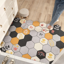 Nordic entry doormat Doormat Doormat Genguan Silk Ring Footbed Can Cut Rug Into Door Mesh Red Home Mat