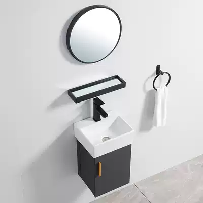 Small-sized bathroom cabinet combination mirror cabinet integrated wash basin basin washbasin toilet mini simple