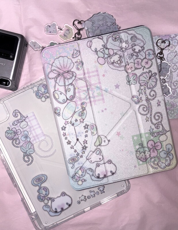 Ssnuggle&Plug Dd*Pearl Series Original Design Tablet Protective Case with Y-Shaped Pen Slot Ssnuggle&Plug Dd*Pearl Series Original Design Tablet Protective Case with Y-Shaped Pen Slot