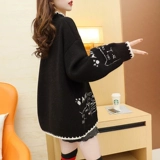 Демисезонный трикотажный свитер, оверсайз, коллекция 2022, увеличенная толщина