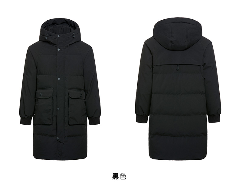 雅鹿 男士中长款羽绒服 90%含绒量 图15