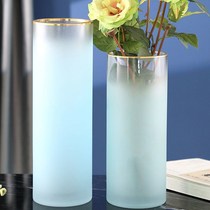 Living room vase 2021 new glass vase High swing piece light and luxurious high-end atmosphere flower floral with small crowdsourced
