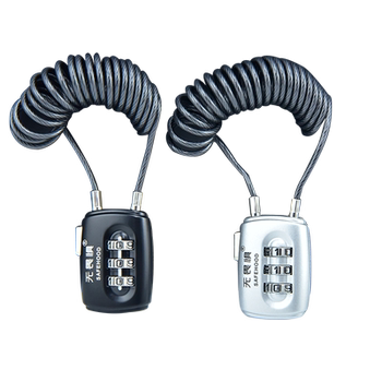 Fearless Combination Lock, Wire Rope Padlock, Helmet, Baby Stroller, Wardrobe, Suitcase Lock, Outdoor Waterproof and Rust-Proof