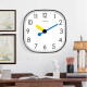 Square Clock Wall Clock Living Room Home Fashion Wall Clock Electronic Clock Wall Hanging Light Luxury Modern Simple Quartz Clock
