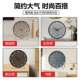 Modern Minimalist Round Table Clock, High-End Decorative Home Clock, Roman Numeral Desktop Clock