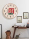 Chinese-Style Business Prosperity Radio-Controlled Wall Clock for Living Room, Light Luxury Store Use, Fashionable Clock, New Chinese Calligraphy Clock for Wall Hanging