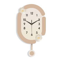 Suning.com modern wall clock swing clock living room Internet celebrity cartoon clock wall hanging childrens room bedroom 2129