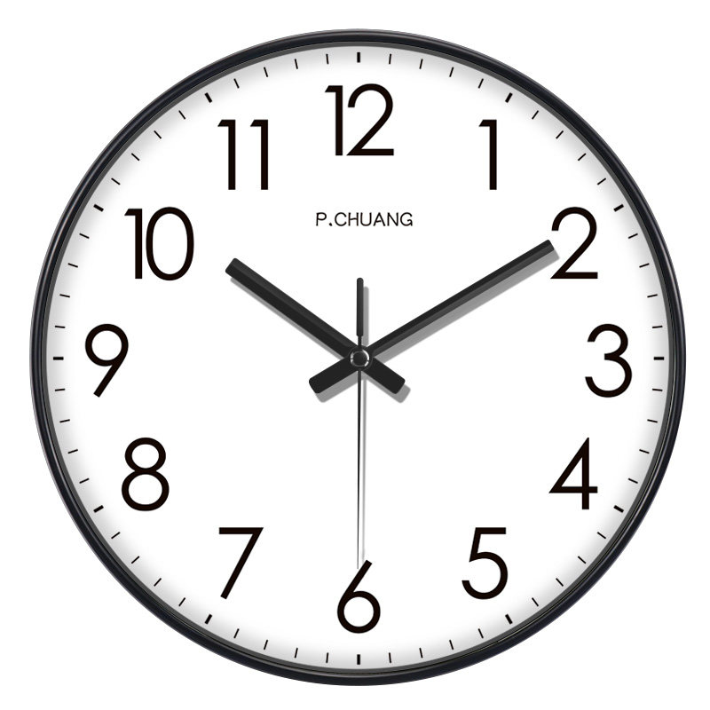 Internet-Famous Silent Wall Clock, Wall-Mounted Watch, Living Room Light Luxury Fashion Home Clock, Wall-Mounted Modern Simple Quartz Clock