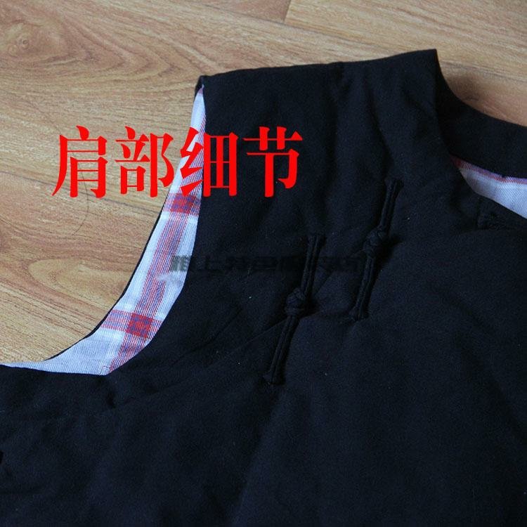 Áo vest cotton nam vai nam Tang phù hợp với vest miệng xiên áo lớn gió quốc gia không tay áo vest trung niên dày áo khoác vest nam hàn quốc