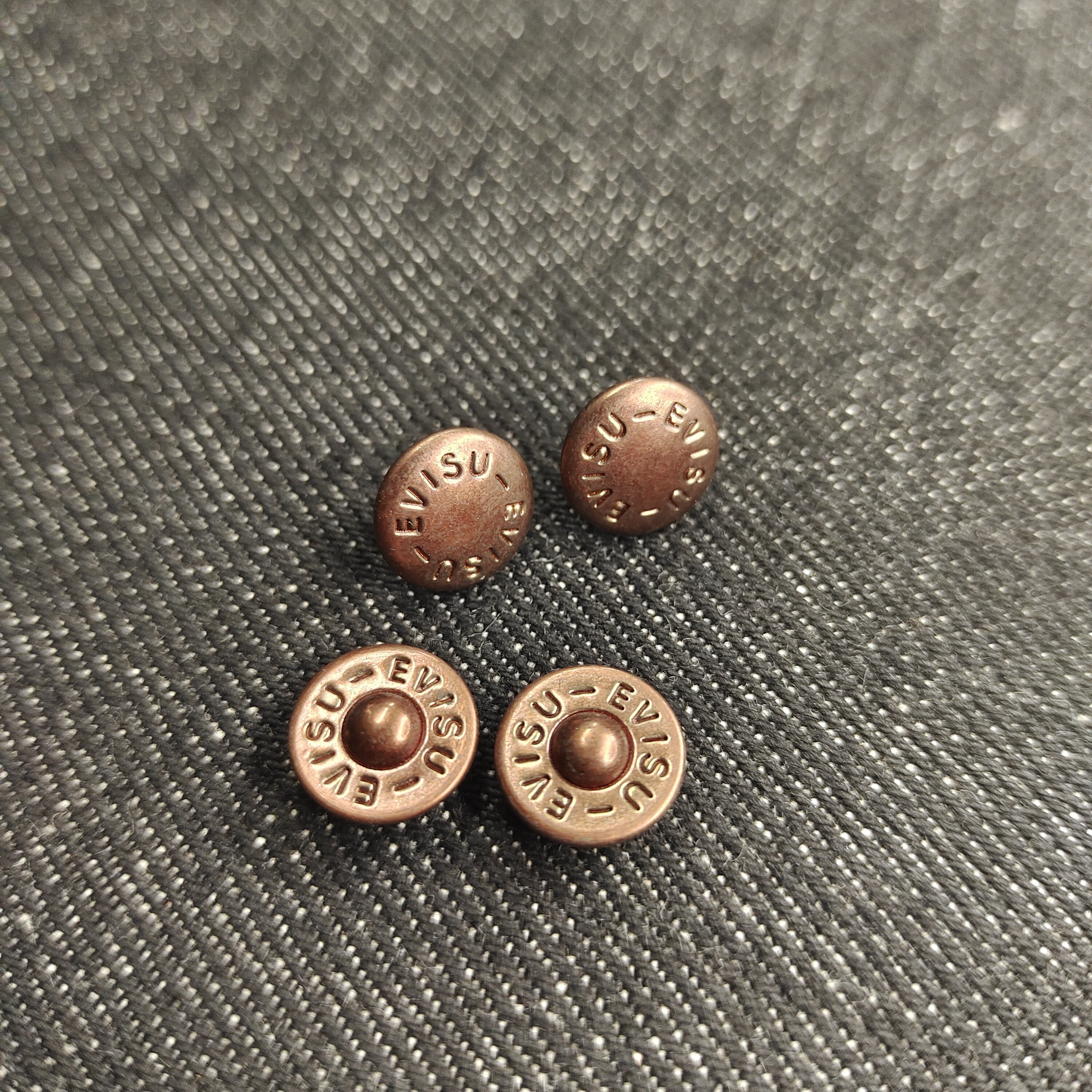 YZY 10mm 高品質強化ポケット開口部スタッド（衣類、ジーンズ、バッグ、レトロカジュアルパンツ用）