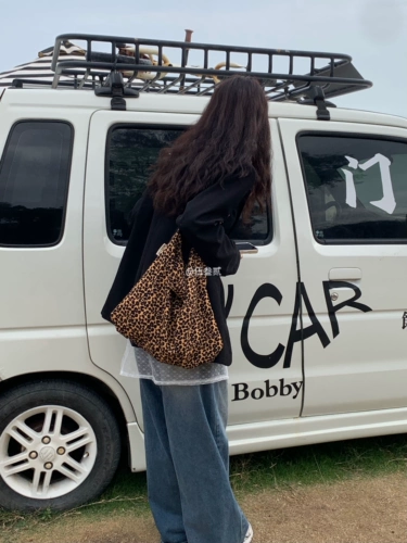 Шоппер, вместительная и большая сумка через плечо, льняная сумка для работы, Южная Корея