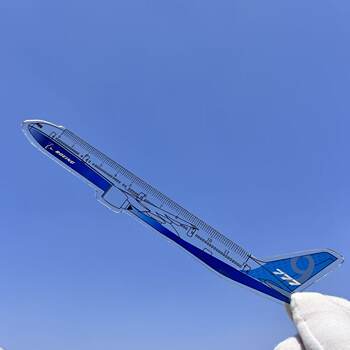 Civil aviation cultural and creative special-shaped airliner transparent acrylic ruler commemorative student stationery graduation gift