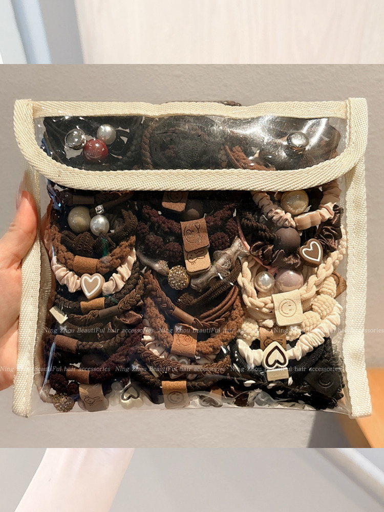 Leather Hair Ties for Women, Adult Elastic Hair Bands, 2025 New Style, High Elasticity, Durable Hair Ties, High Ponytail Hair Bands