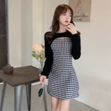 Комплект, осеннее платье, осенняя модная юбка, яркий броский стиль, осенний, коллекция 2021