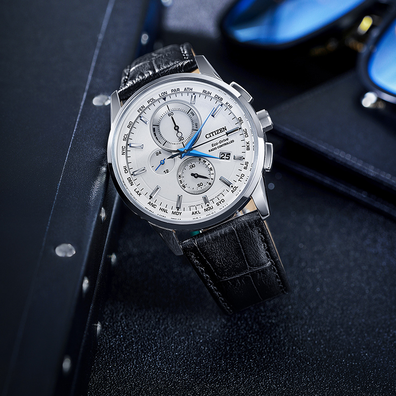 Citizen Optical Kinetic Energy Radio Wave Watch Men's Flagship Official Website Fashion Small Blue Needle Belt Men's Watch At8110-11A Citizen Optical Kinetic Energy Radio Wave Watch Men's Flagship Official Website Fashion Small Blue Needle Belt Men's Watch At8110-11A