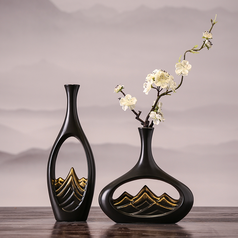 New Chinese style Wind family Living room Dining Room Adornment Hotel Tea Table ART POTTERY PENDULUM PIECES CREATIVE TEA ROOM BOGU SHELF