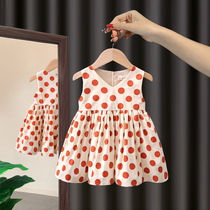 Girls summer dress 2021 New Korean version of foreign style childrens skirt baby girl baby princess dress summer tide