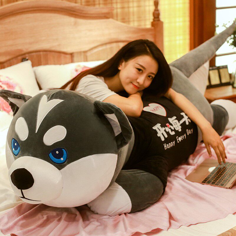 Husky plush toy doll doll bed doll doll pillow girl sleeping boy birthday gift