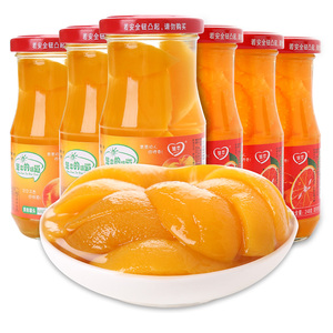 【玻璃罐装】橘子黄桃罐头248g*6瓶