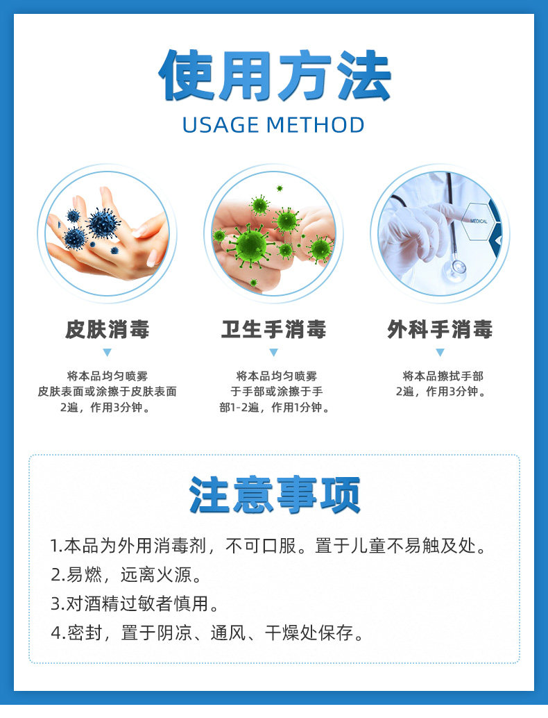 仁和 75%酒精消毒液 300ml 图8