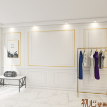 Border European Blue Square decoration wall wallpaper living room TV background wall cloth sofa bedside wall mural