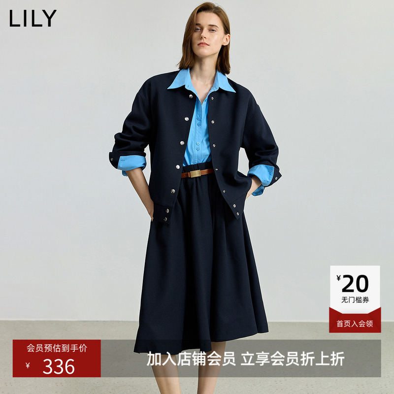 [Same Style as in the Mall] Lily New Retro Commuter Baseball Jacket Short Jacket for Women Petite Size