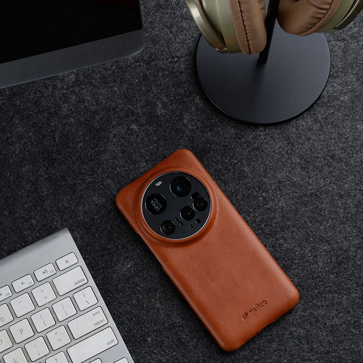 Melkco Genuine Leather , Minimalist Retro Business Style iPhone Case