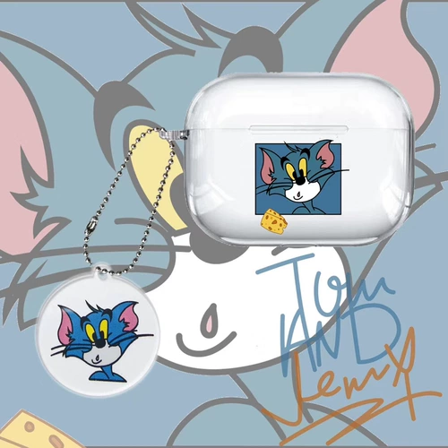 Прозрачная мягкая оболочка кошачья и мышь Airpodspro защитная набор, подходящая для Apple Airpods3 защитная оболочка беспроводной зарядки гарнитуры Bluetoot