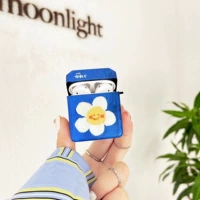 [AirPods1/2 -е поколение] Blue White Sun Flower (Diamond IMD)