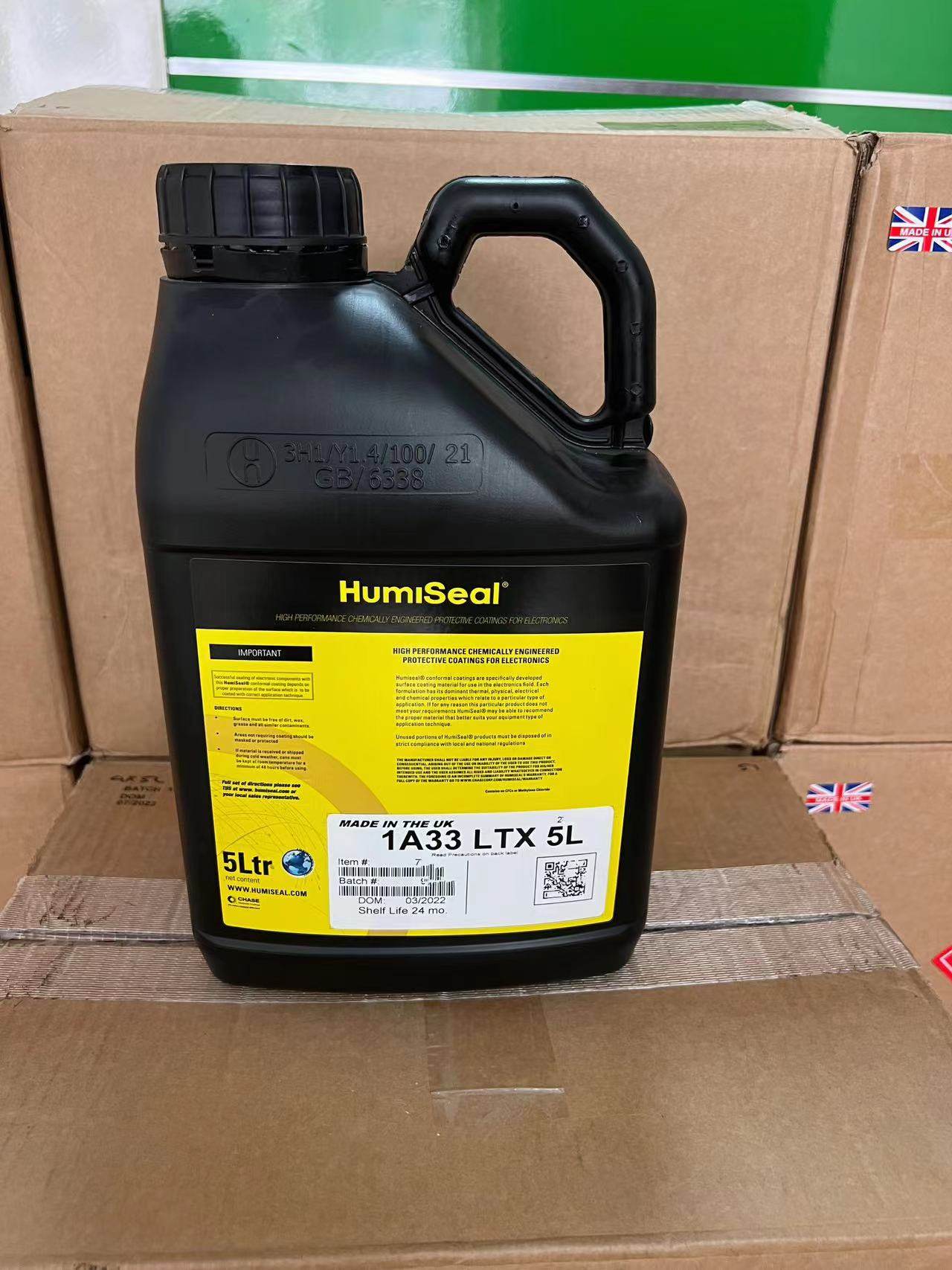 美国Humiseal 1A33 LTX披覆胶 PCB线路板三防漆 防潮绝缘胶 5L