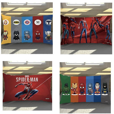 Superman pillowcase, Iron Man pillowcase, Spider-Man student dormitory children's single cartoon pillow core case, boy